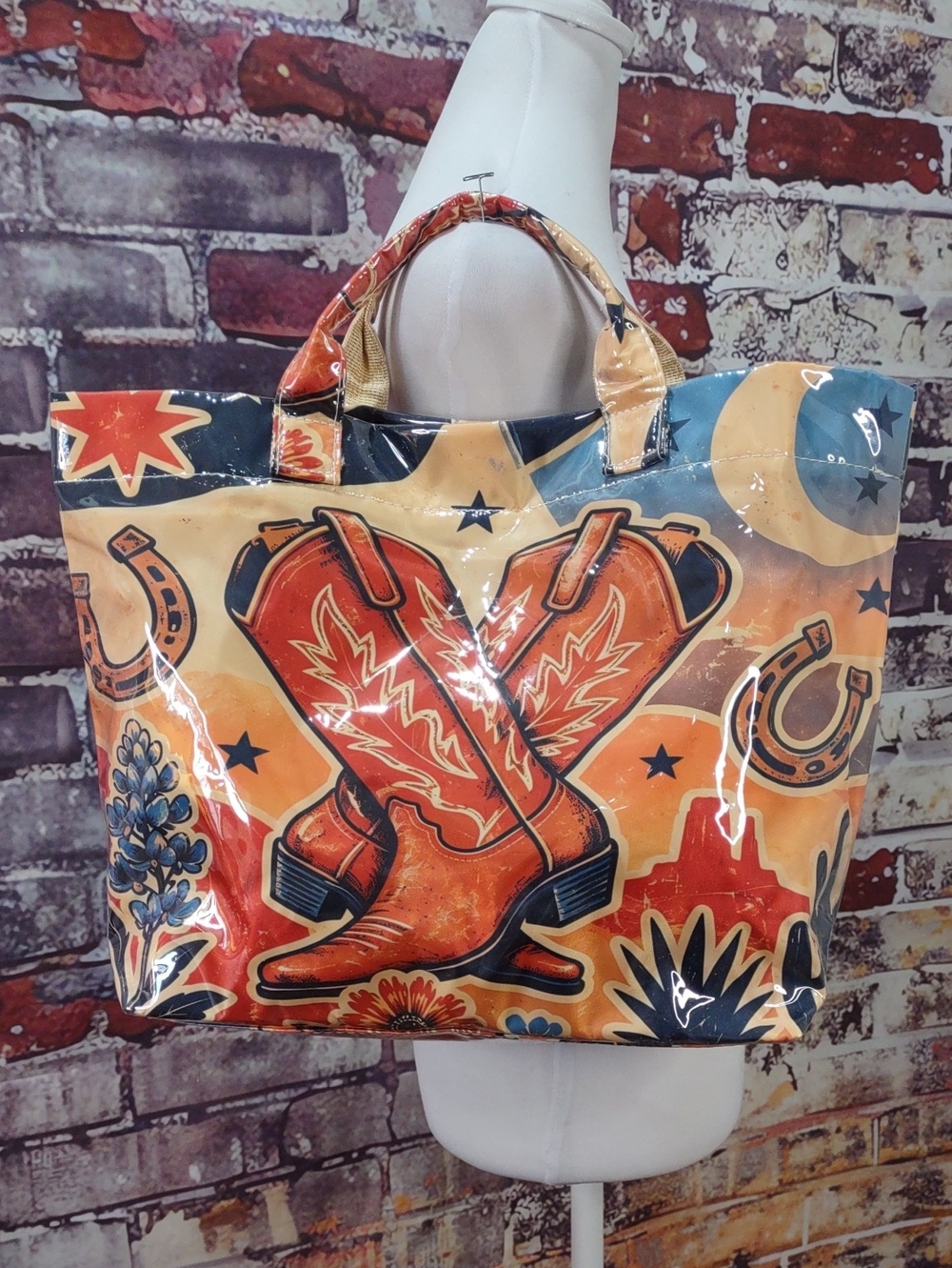 Western Cowboy Boots Tote Bag